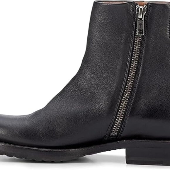 Frye Veronica Black Leather Boots - Picture 2 of 9